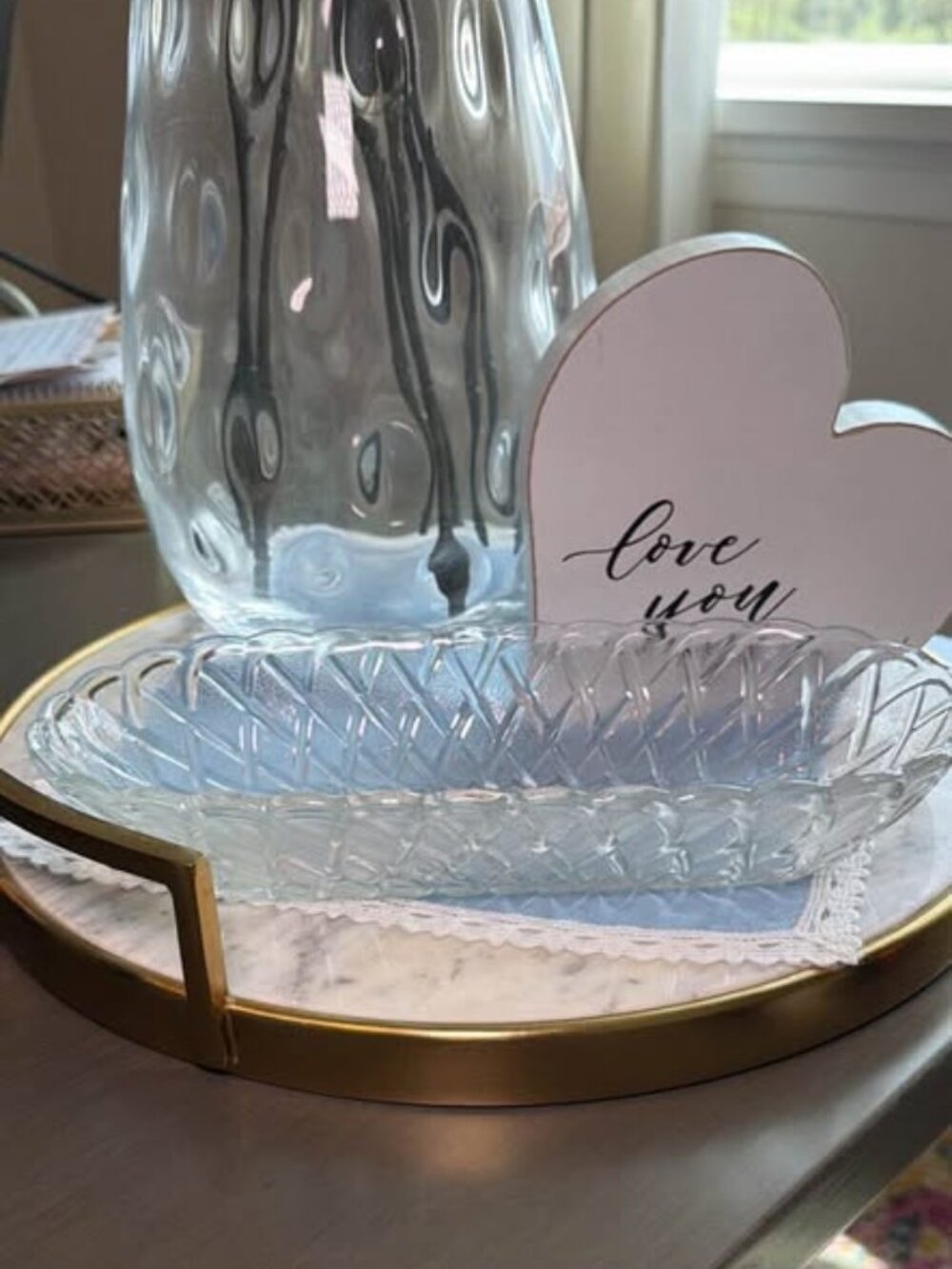 Vintage Clear Pressed Glass Lattice Relish Dish - set of 2 $15